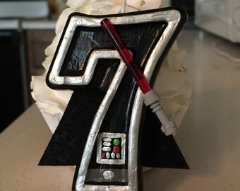 3 inch tall Star Wars/Darth Vader birthday candle - any number!
