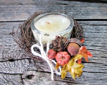 autumn wedding candle rings