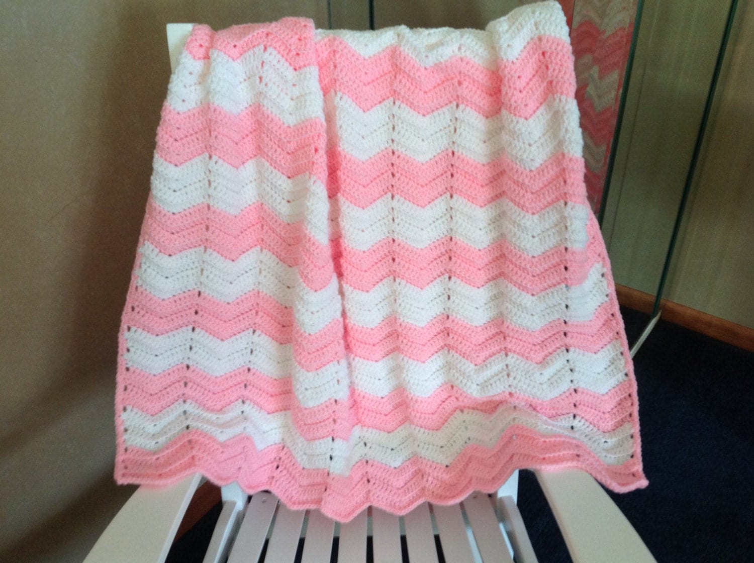 Crochet Baby Blanket Baby Girl Crib Size Crochet Blanket
