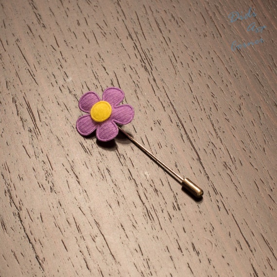 Purple Spring Flower Lapel Pin Small Flower Lapel Pin