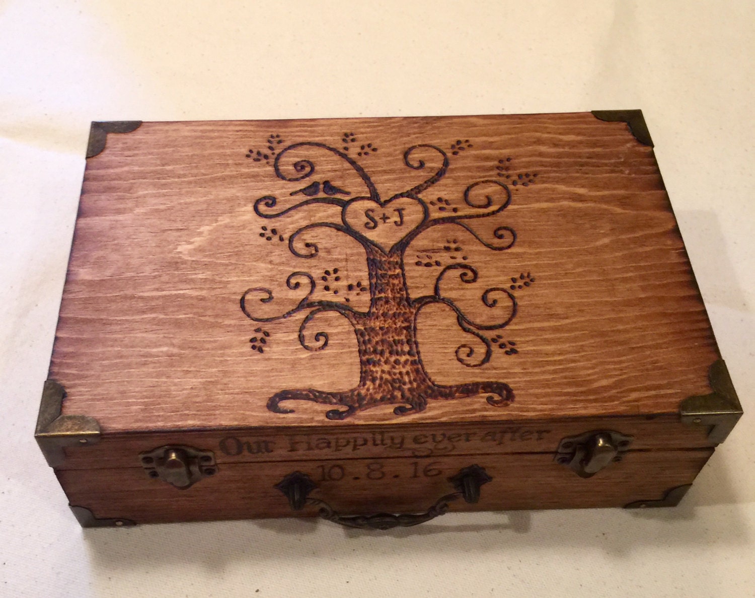 Love Letter Box Wedding Gift Keepsake Box Christmas Gift