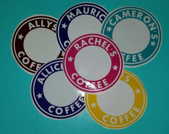 Starbucks Coffe Cup Decal, Coffe Cup Decal, Decal