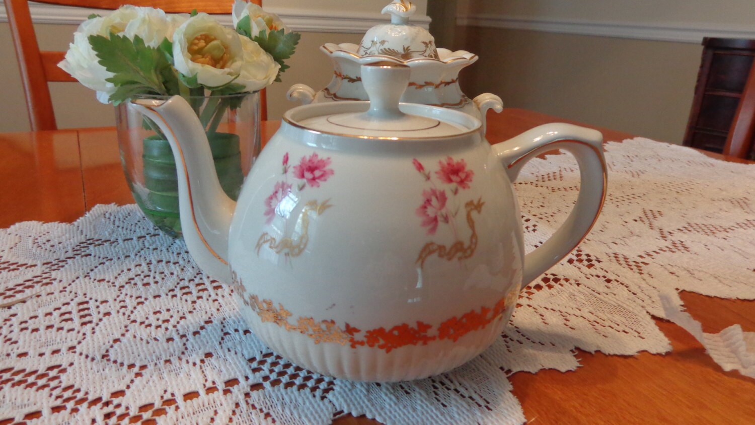 Vintage Ellgreave Teapot Made In England / English Teapot