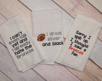 Oakland Raiders Baby Gift Set - Oakland Raiders Baby Girl - Oakland Raiders Baby Boy - Sorry I spit up - I drool - Gift for Dad