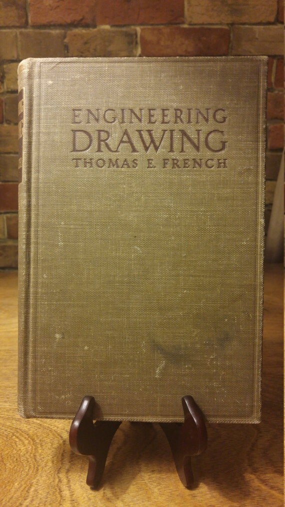 Vintage book Engineering Drawing by Thomas E. by ThePreppyGoat