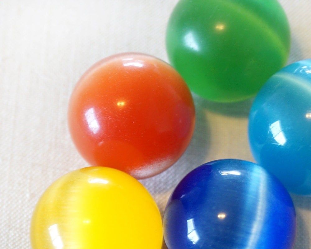 Large Cats Eye Marble Big Glass Marble Vintage Marble by atVintage