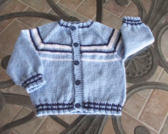 Baby Merino Wool Sweater & Booties Set Hand by SusansTimelessKnits