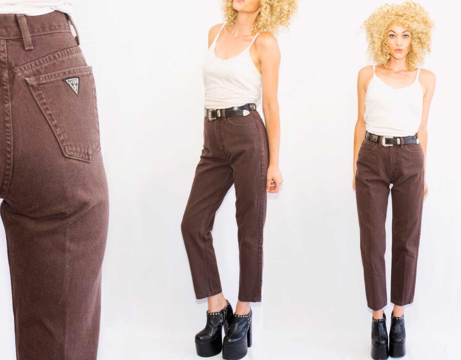 tapered mom jeans