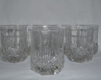 Octagon glasses | Etsy