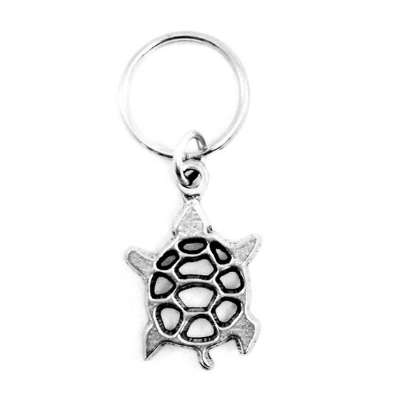 Delta Zeta Metal Mascot Keychain Turtle