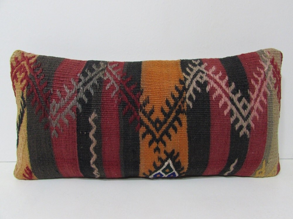kilim lumbar pillow large cushion cover kilim cushion cover