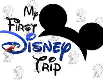 My First Disney Trip - DIY Iron On Transfer - Sorcerer Mickey