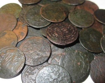 Four (4) Medieval Johann Casimir Boratyn Copper Schillings 1600's Kingdoms of Poland and Sweden for Twelve Dollars!!