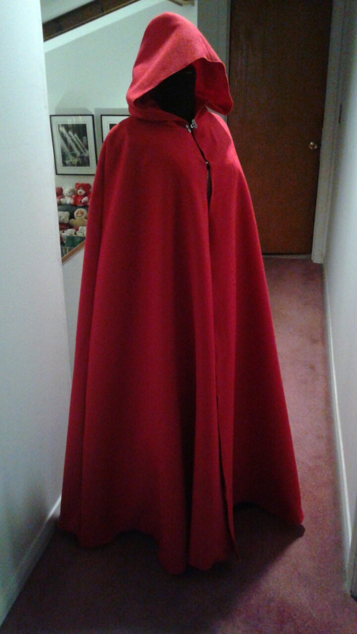 Handmade Red Riding Hood Medieval/Renaissance Cloak