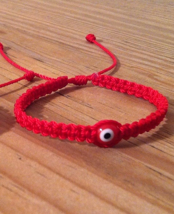 Red string bracelet. Red evil eye bracelet