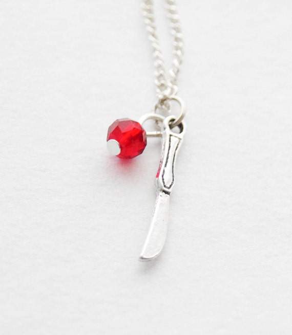 Utensil Necklace Kitchen Necklace Knife Charm Necklace Chef
