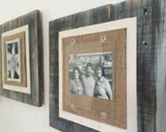 Rustic Picture frame- pallet picture frame- reclaimed wood picture frame - Wood Picture frame - distressed picture frame - 8x10 frame