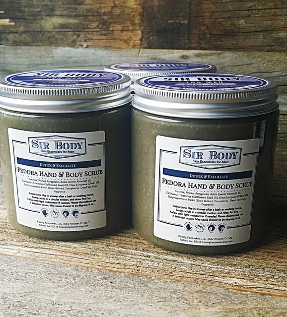 Body Scrub Men's Body and Foot ScrubFedora Body and Foot