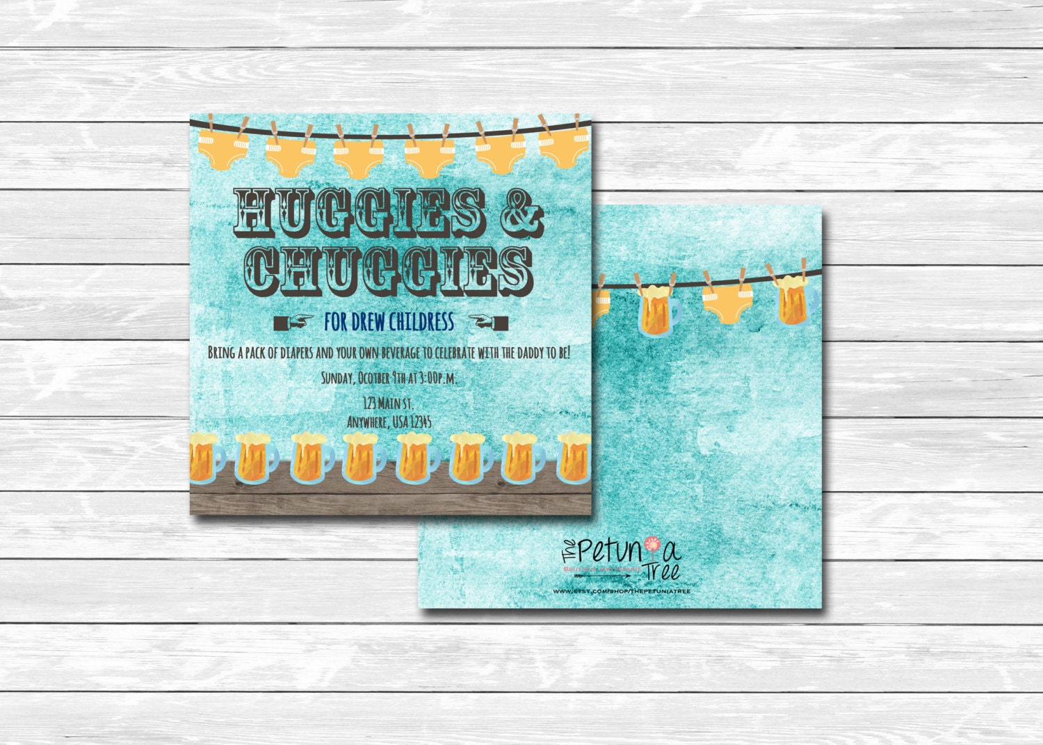 Printable Huggies and Chuggies Daddy diaper baby