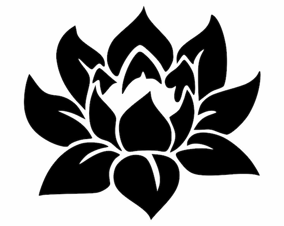 Download Items similar to Lotus flower vinyl decal. on Etsy