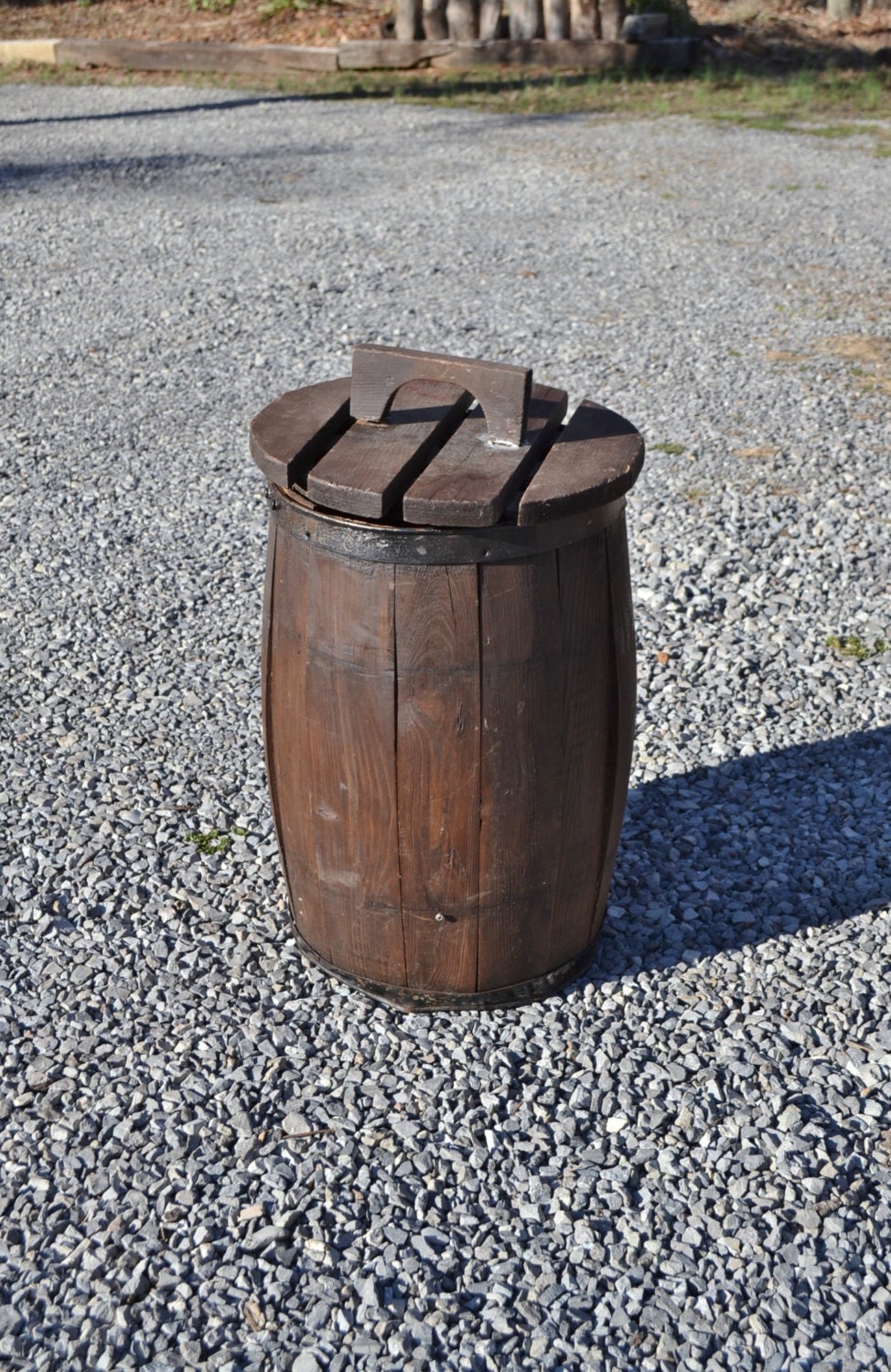 Vintage Wooden Nail Barrel Nail Keg Old Wood Nail Barrel
