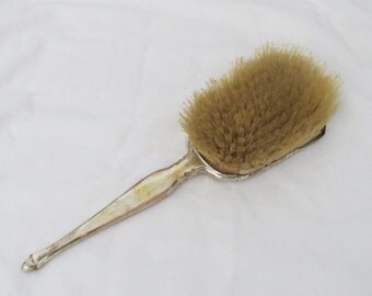 Antique Applicator BRUSH Sterling Silver Made in England Monogrammed " B ''