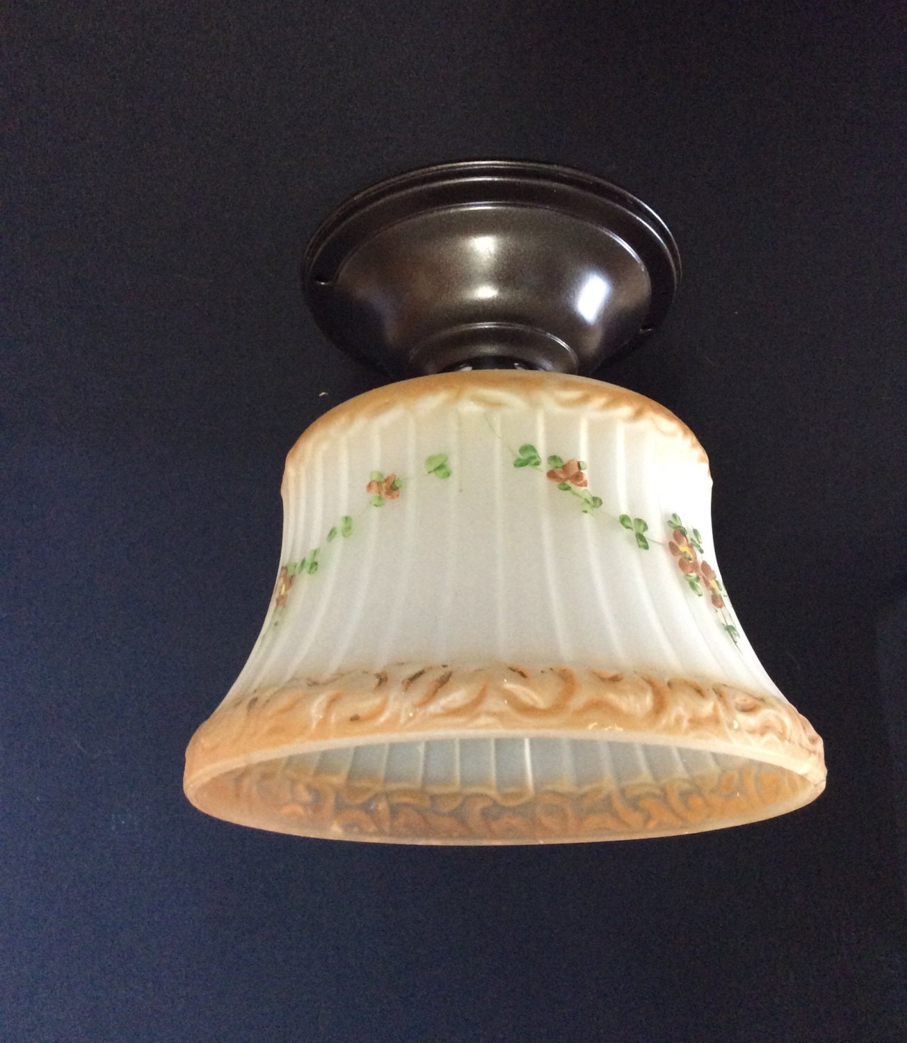 Antique Vintage Ceiling Light Fixture Victorian Early 1900s