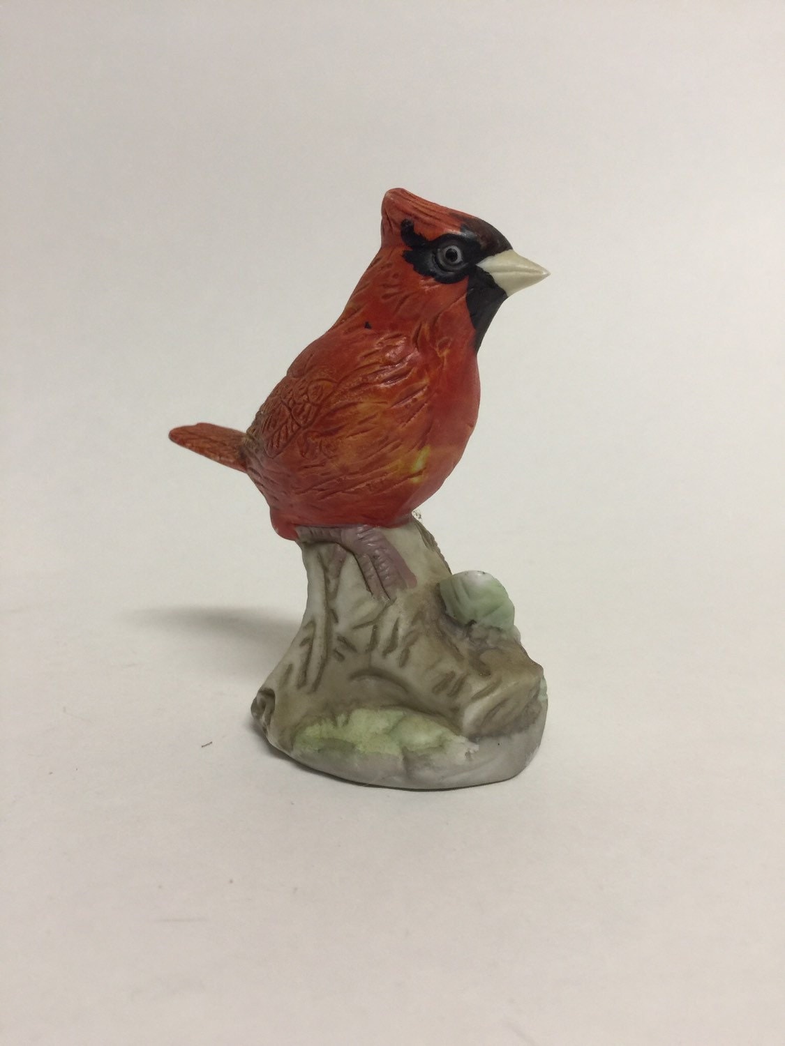 cardinal glass figurine