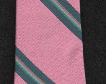 Silk Tie Brownstone Repp Stripe Tie GIFT QUAlity Please Check Our Free Shipping Offer Two Photos And Excellent Customer Feedback Record