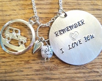 Teen Wolf inspired-Stydia hand stamped necklace or keychain-Stiles Stilinski and Lydia Martin