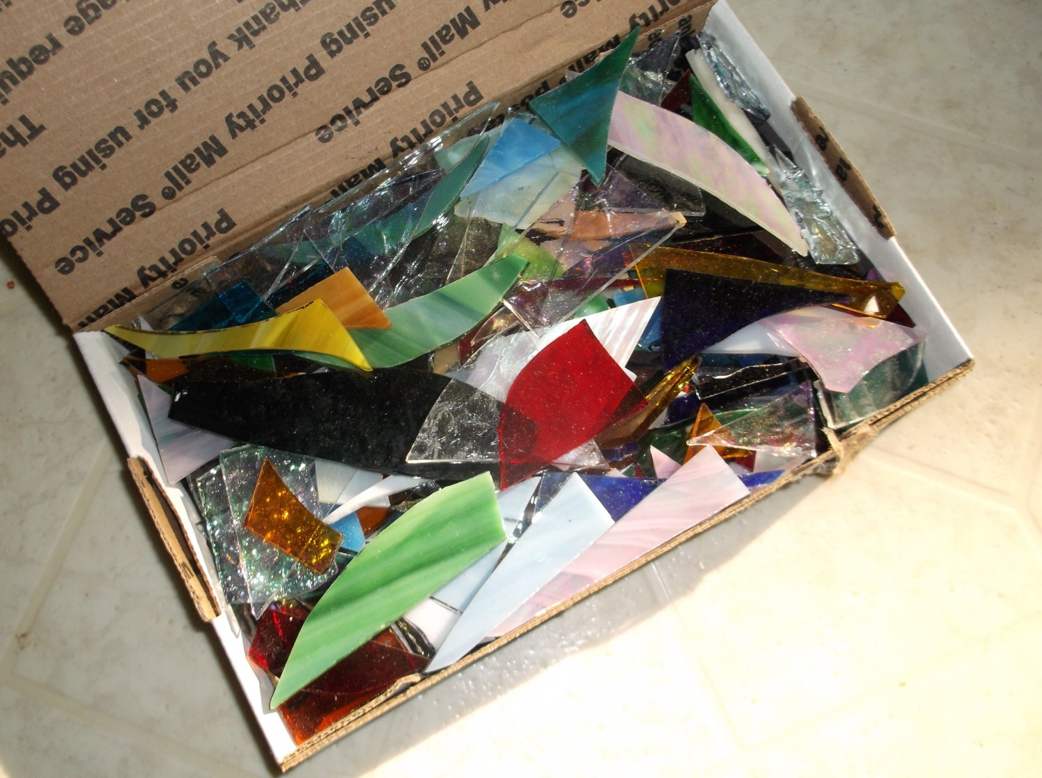 Scrap stained glass 4 lbs