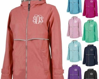 FREE SHIPPING! Charles River Rain Jacket Personalized Bridesmaids Gifts Adult Sizes Monogrammed