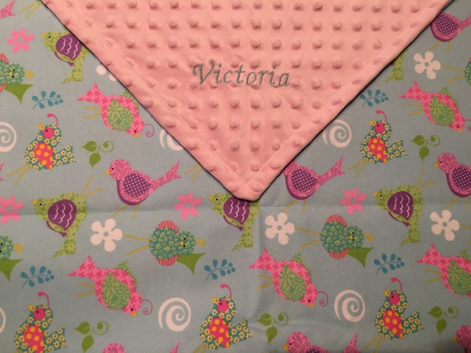 Personalized Baby Blanket Baby Girl Blanket by CuddlesNBundles