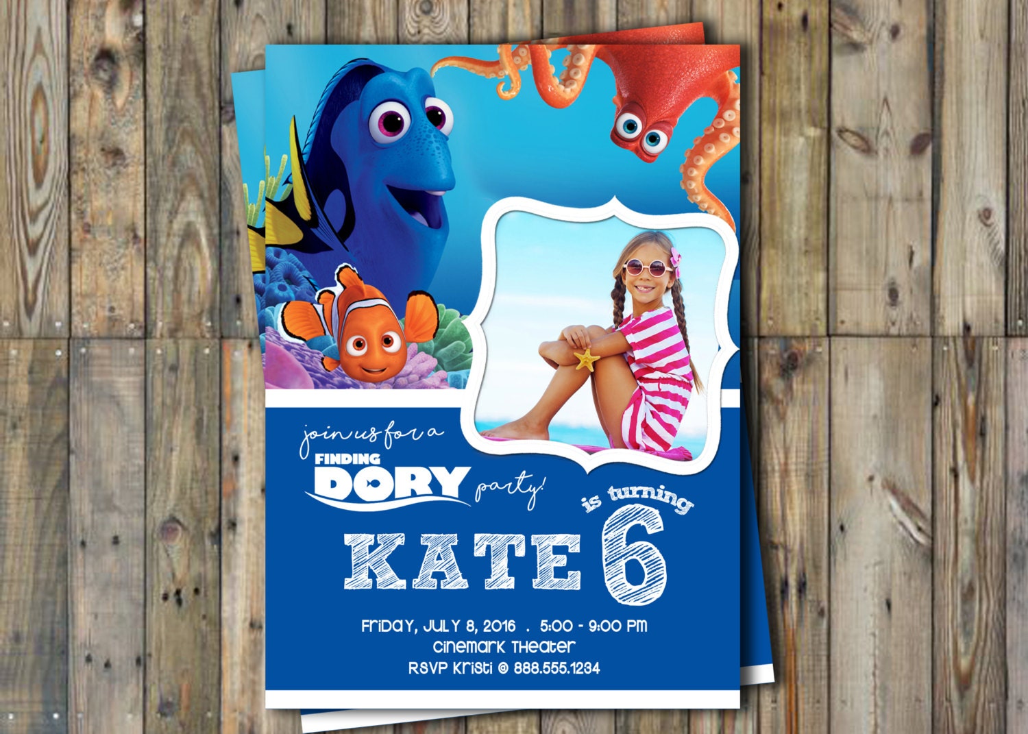 Finding Dory Invitations 3