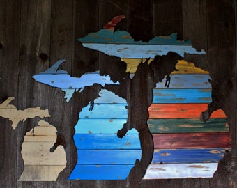 Michigan Wall Art home decor proudly hand-made in the mitten statethewoodnwall Michigan Wall Art home decor proudly hand-made in the mitten statethewoodnwall