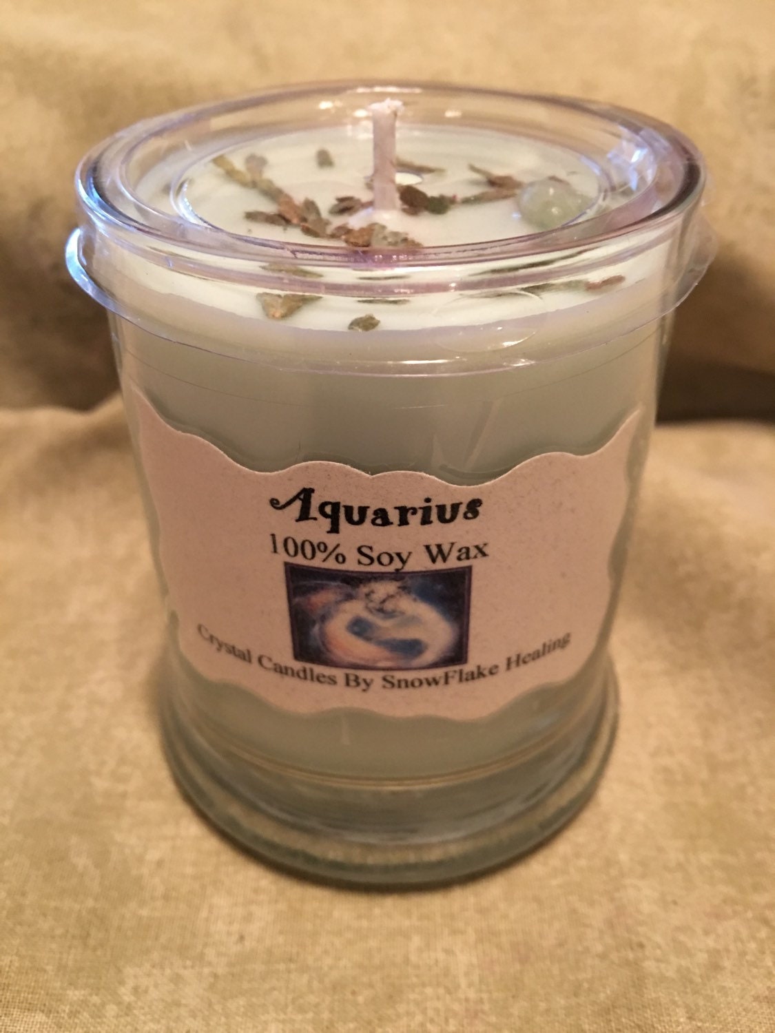 Aquarius Candle by IvySnowflake on Etsy