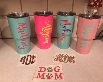 Sale/Solid Powder Coated YETI|Powder Coated Rtic Tumblers|Monogrammed Tumblers|Sports Bottles/Graduation/Mothers Day/Father's Day