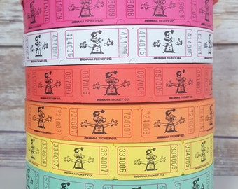 50 Circus Clown Tickets, Circus Theme Party Decorations, Carnival Birthday Party Tickets, Carnival Tickets, Party Tickets