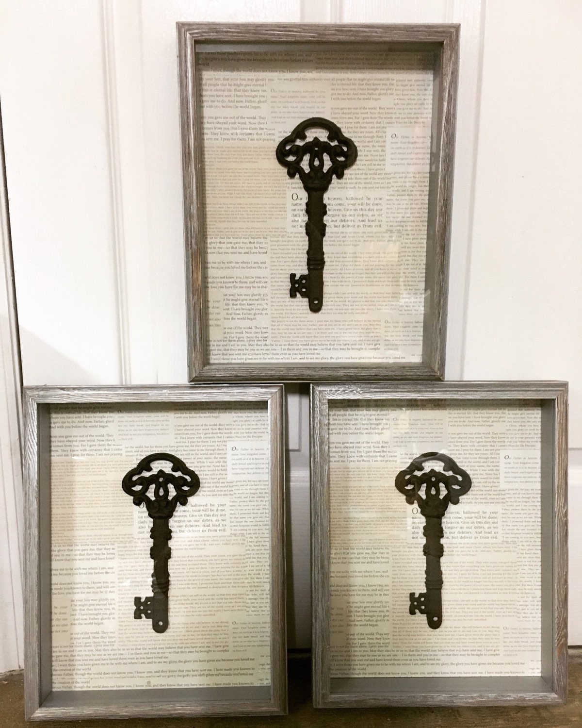 Framed key shadox box with key Shadow box frame framed