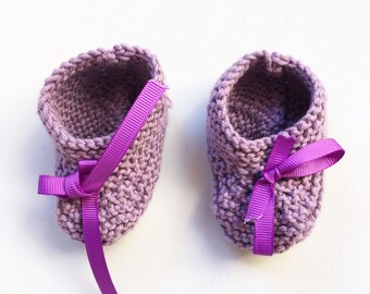 Booties fabrics in cotton of 3 to 6 months