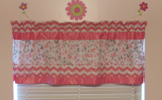 Nursery curtains / satin / cotton / flowers/butterflies/anchors/chevron/stripes/polka dots / 14 different patterns to mix / teal and pink