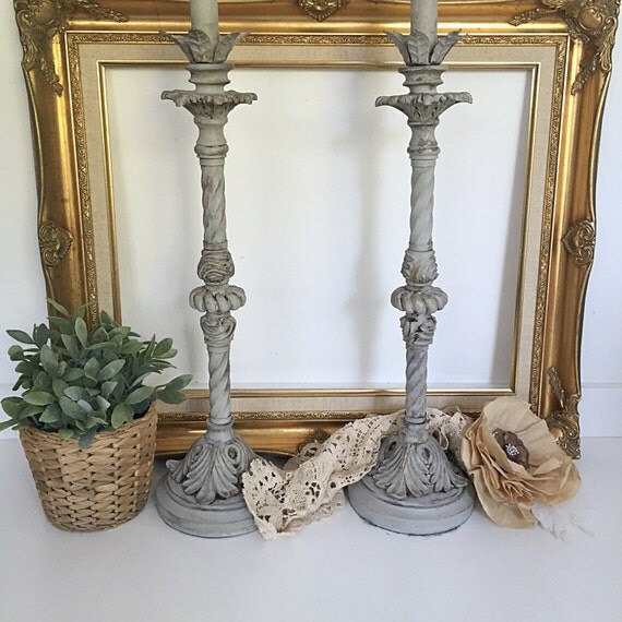 Table Lamp Pair French Provincial Lamps Set of 2 Tall Living