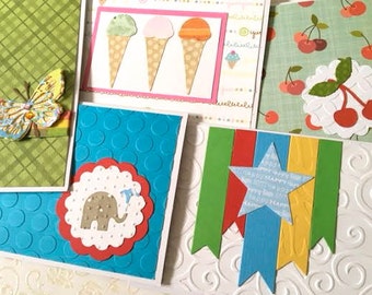 Birthday Cards - Birthday Card Set - Birthday Assortment - Card Assortment - Handmade Cards - Card Variety - Birthday Greetings - All Ages