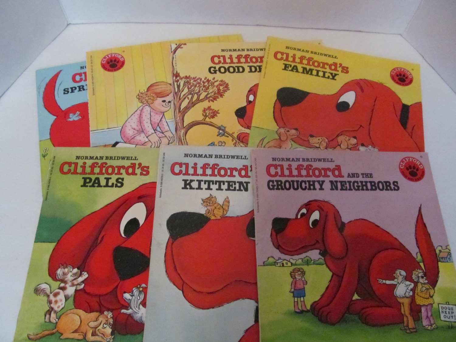 Clifford The Big Red Dog Set of 7 Books by Norman Bridwell