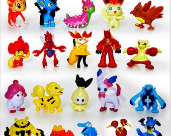 Pokemon Go 24pc Birthday Cake Topper Figurines Toy Set 1"