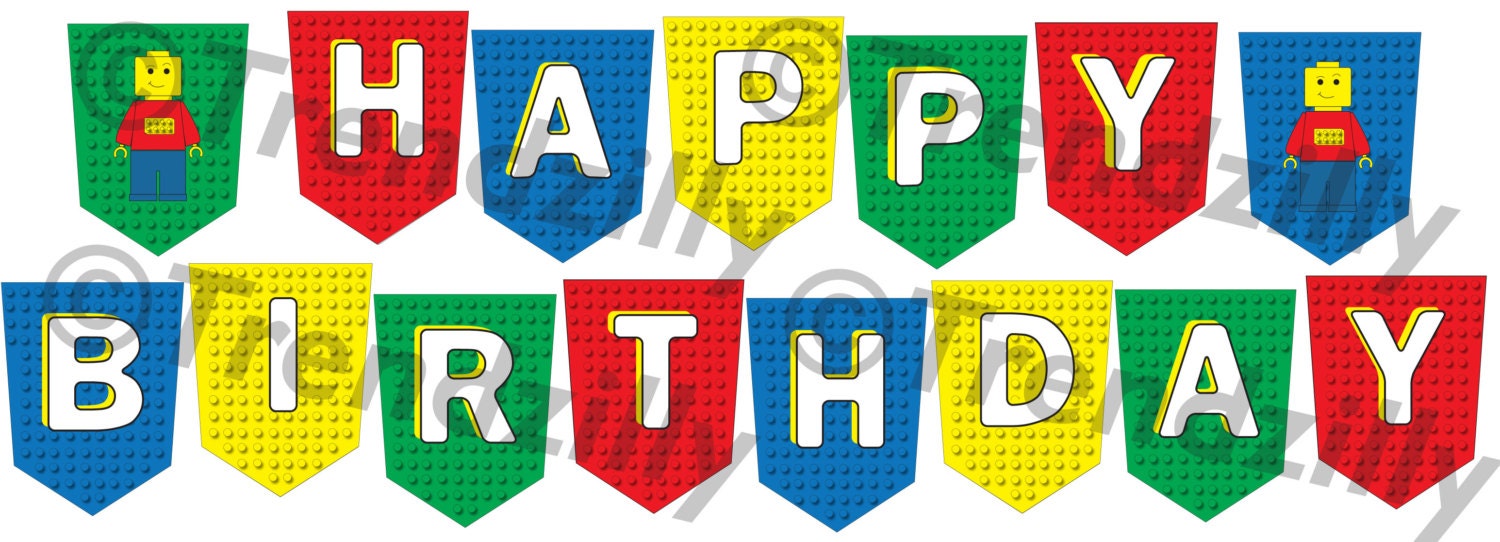 Lego Birthday Banner Free Printable