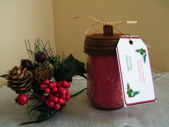 country christmas scented 100 soy candle christmas country christmas scented 100 soy candle christmas