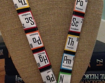 Science Teacher Periodic Table Lanyard ID Holder Badge Holder ID Badge