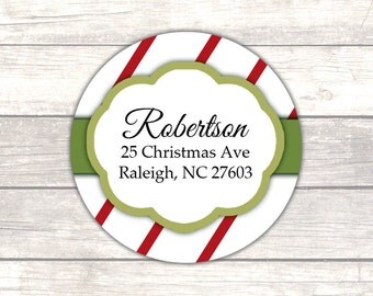 Christmas labels holiday labels return address labels