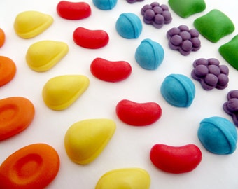 Set of 30 Candy Crush Saga edible sugar cake topper decorations - gaming - kids